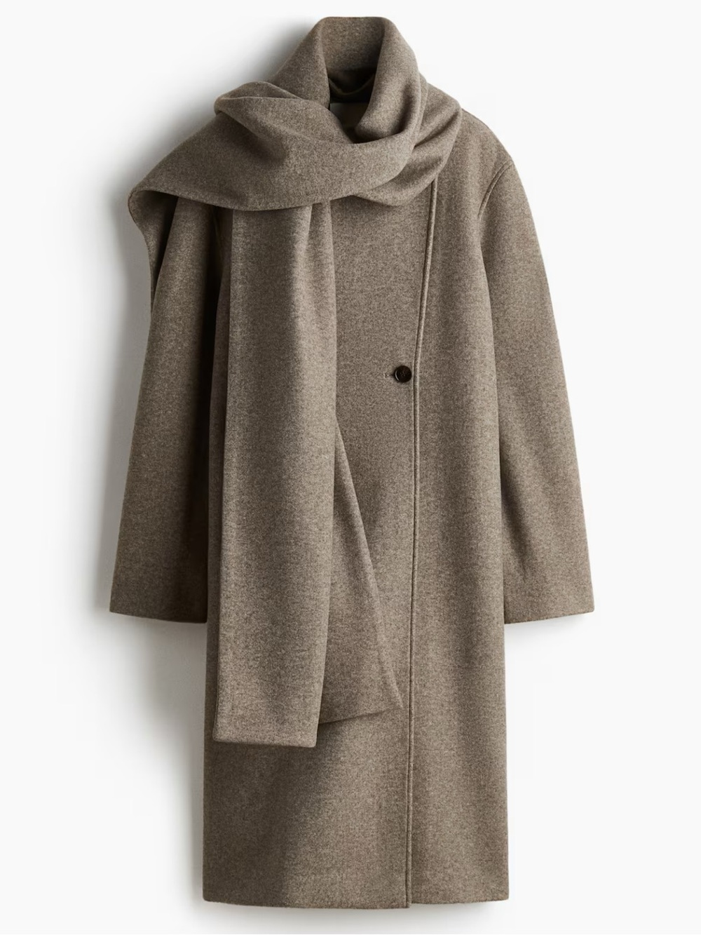 H&M Scarf-detailed coat